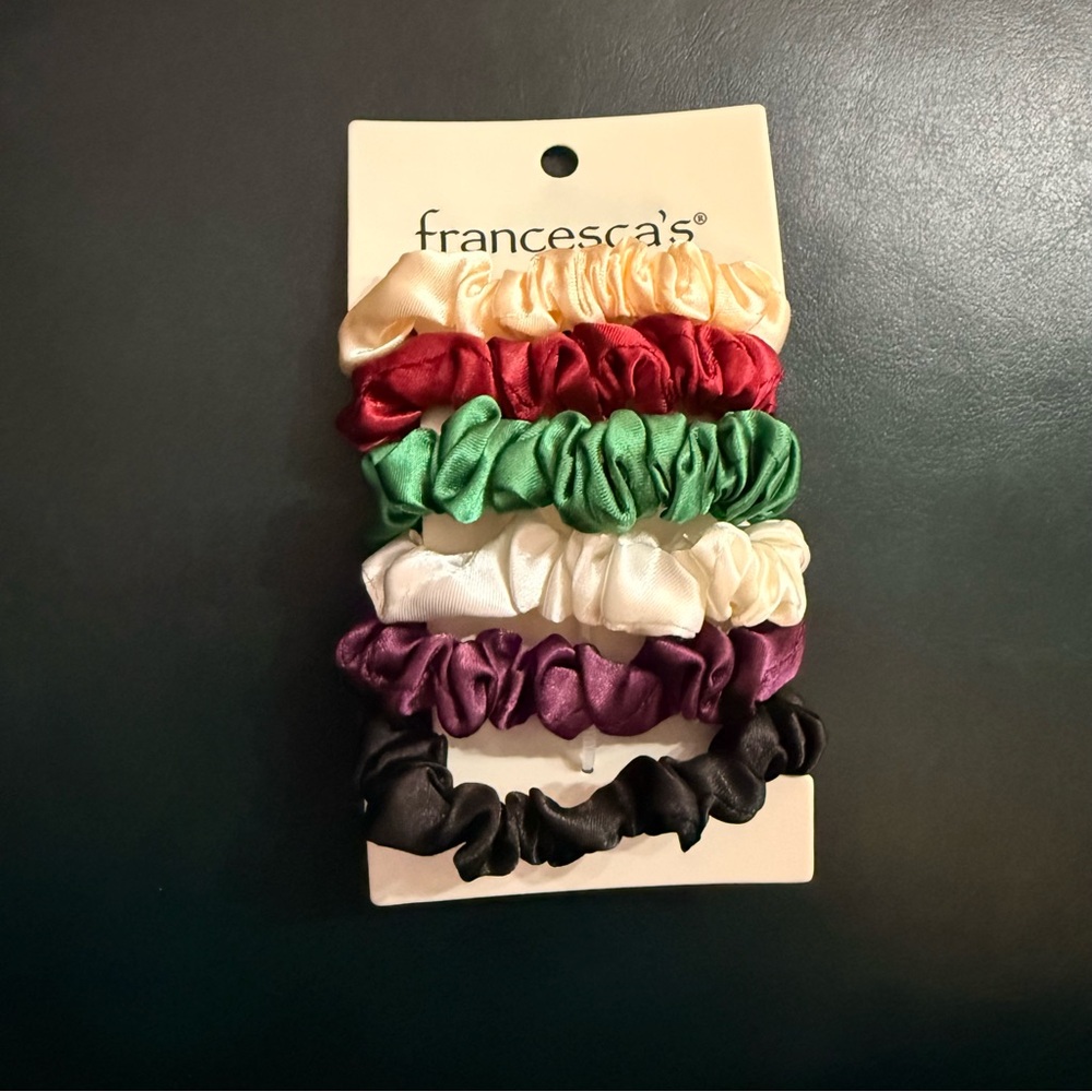 Francescas hair silky satin scrunchies (6)